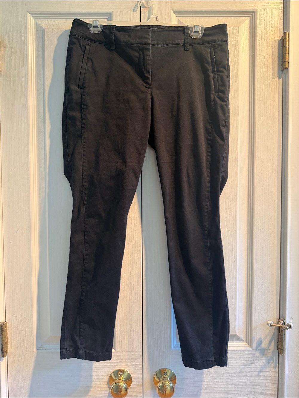 Loft Black Stretch Chino Skinny Pants